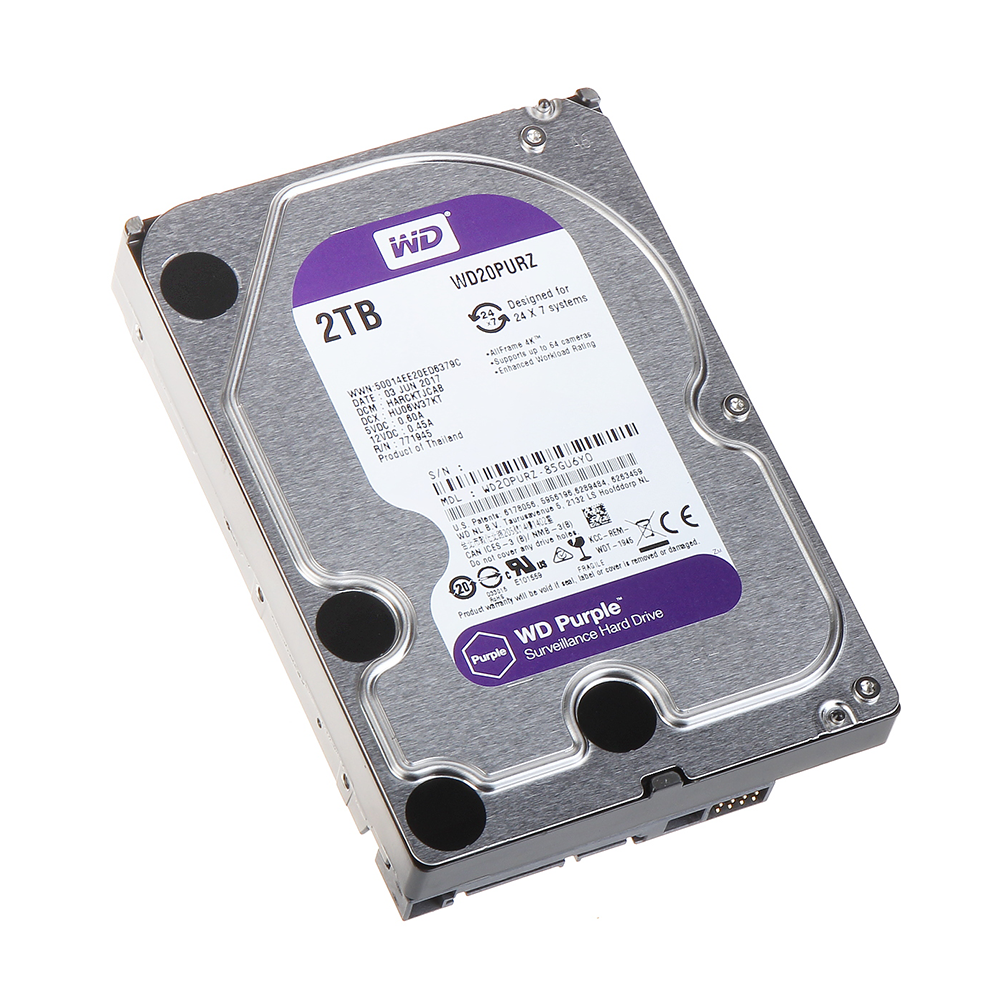 هارد 2000گیگابایت(2ترابایت) Wesern Digital  بنفش ساتا اینترنال