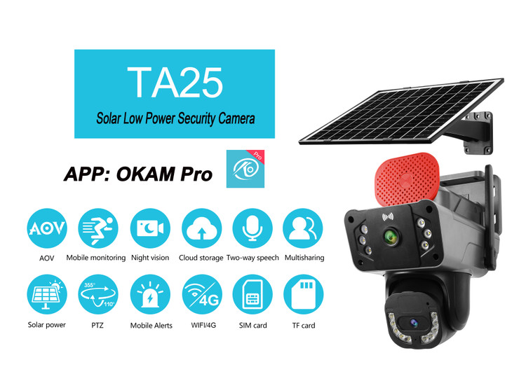 دوربین سیمکارتی دولنز OKAM-PRO ضدآب مدلTA25 خورشیدی