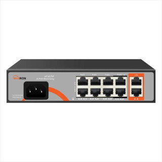 سوییچ شبکه 8 پورت POE مکسرون مدل MSW-2008FPB-2FL-120I