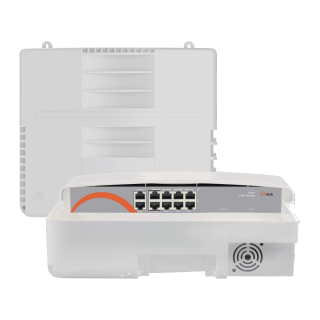 سوییچ ۸پورت باکس دارoutdoorمدلMSW-3008FP-2FL-120I