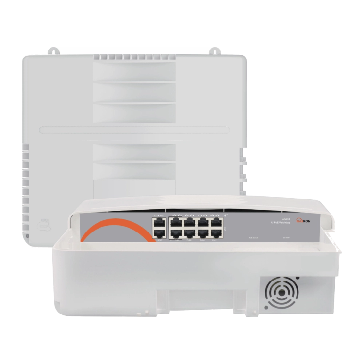 سوییچ ۸پورت باکس دارoutdoorمدلMSW-3008FP-2FL-120I