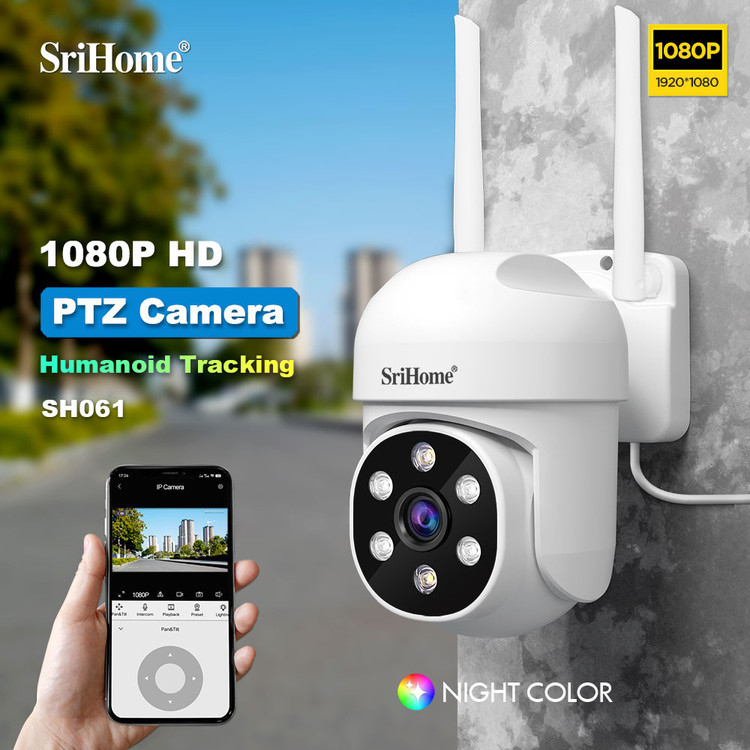 دوربین WiFi سرورداخلی ضدآب SriHomeمدل SH۰۶۱ کیفیت۲Mp